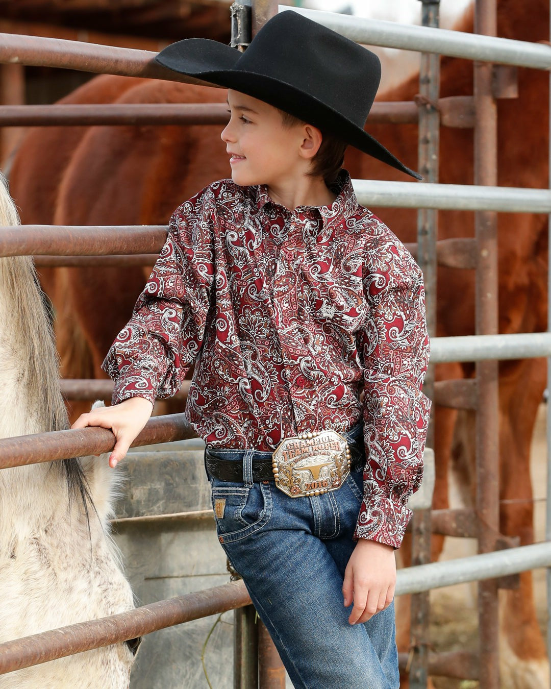 Cinch Boy's Button-Down Western Shirt