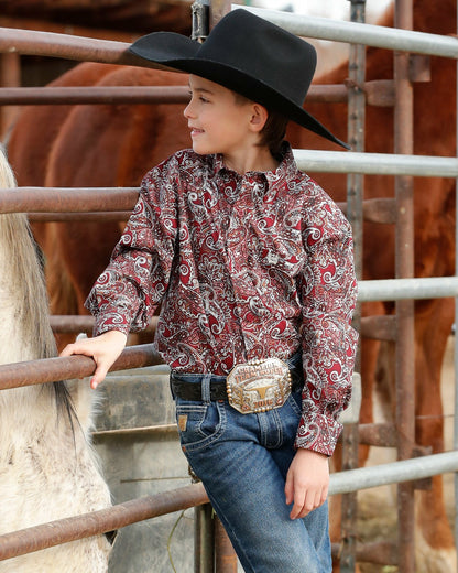 Cinch Boy's Button-Down Western Shirt