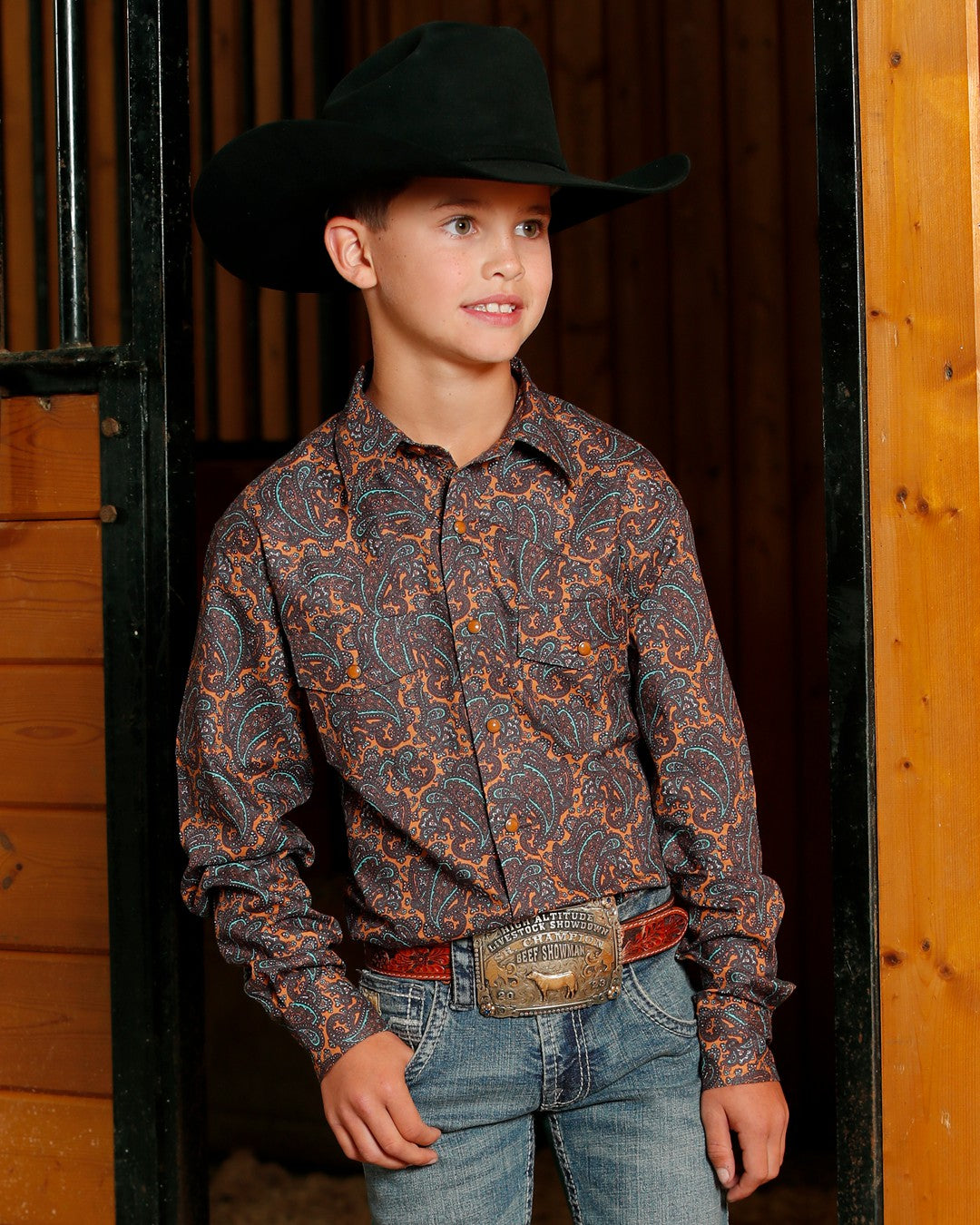 Cinch Boy's Snap Front Western Shirt
