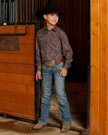 Cinch Boy's Snap Front Western Shirt