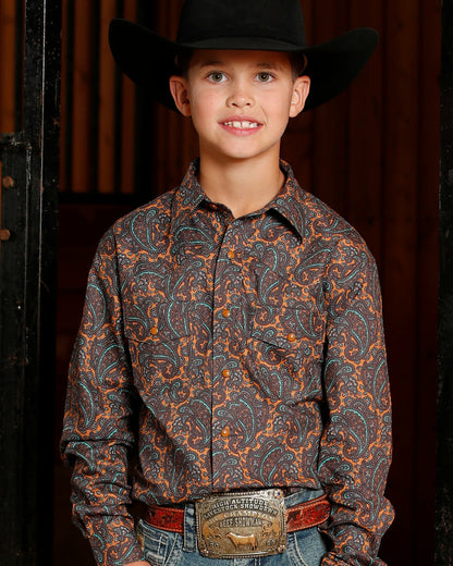 Cinch Boy's Snap Front Western Shirt