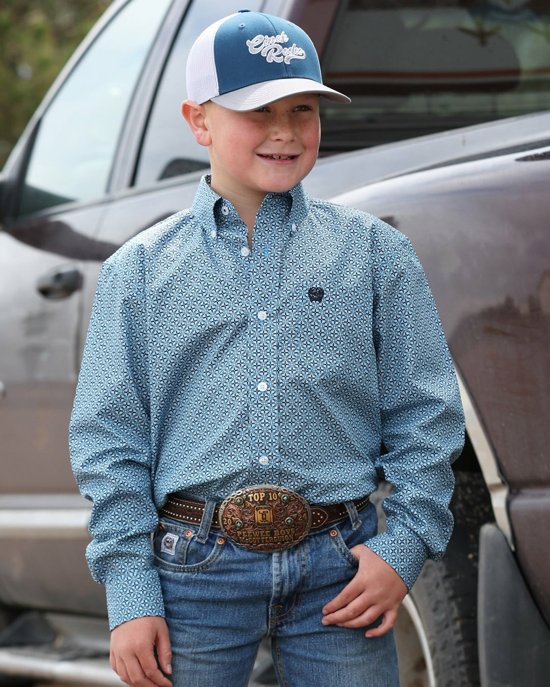 Cinch Boy's Button-Down Western Shirt