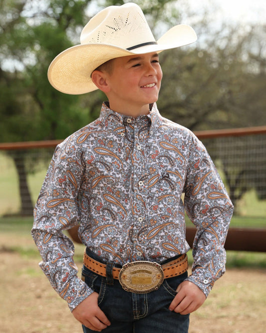 Cinch Boy's Button-Down Western Shirt