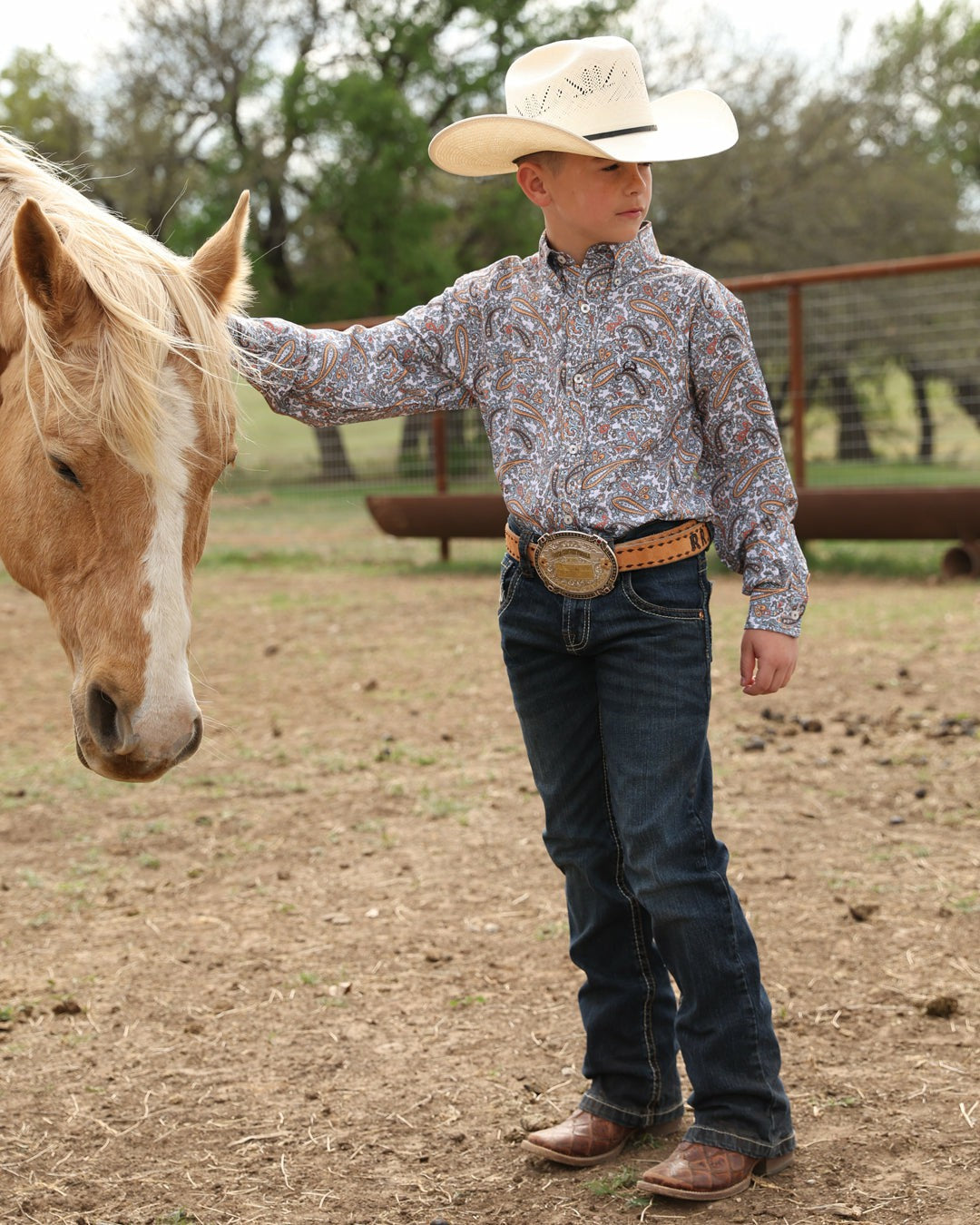 Cinch Boy's Button-Down Western Shirt