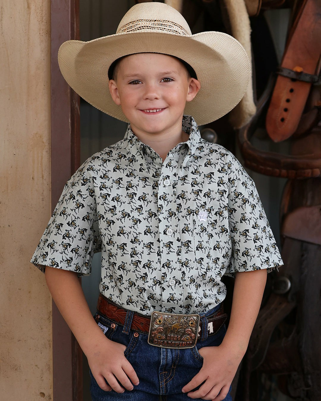 Cinch Boy's Button-Down Western Shirt