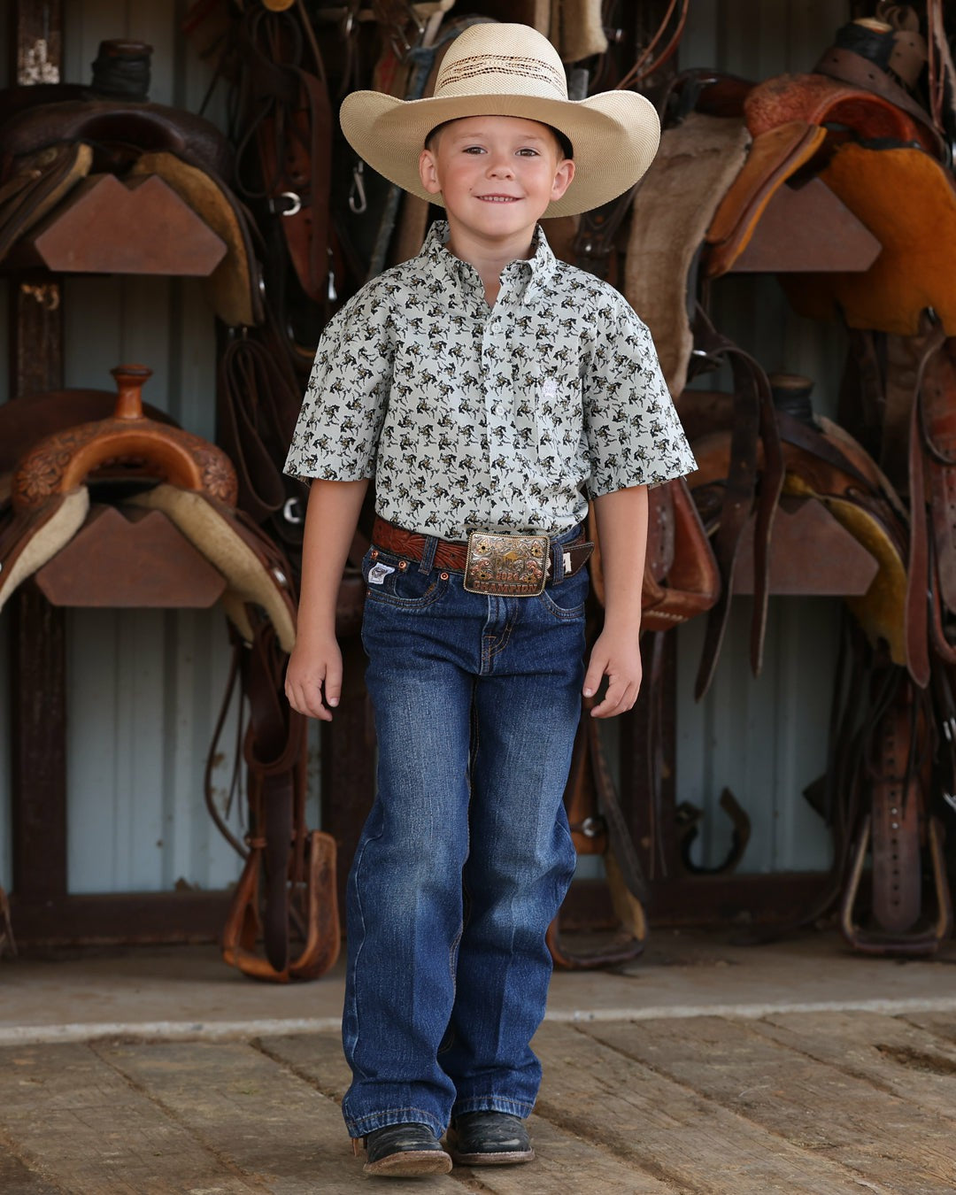 Cinch Boy's Button-Down Western Shirt