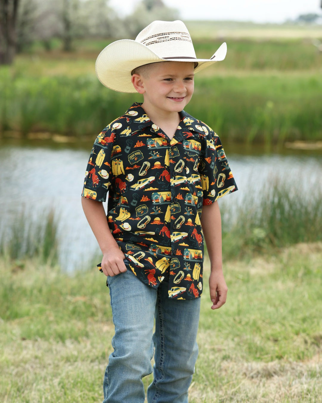 Cinch Boy's Camp Shirt