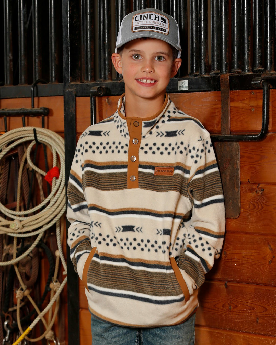 Cinch Boy's Polar Fleece Pullover