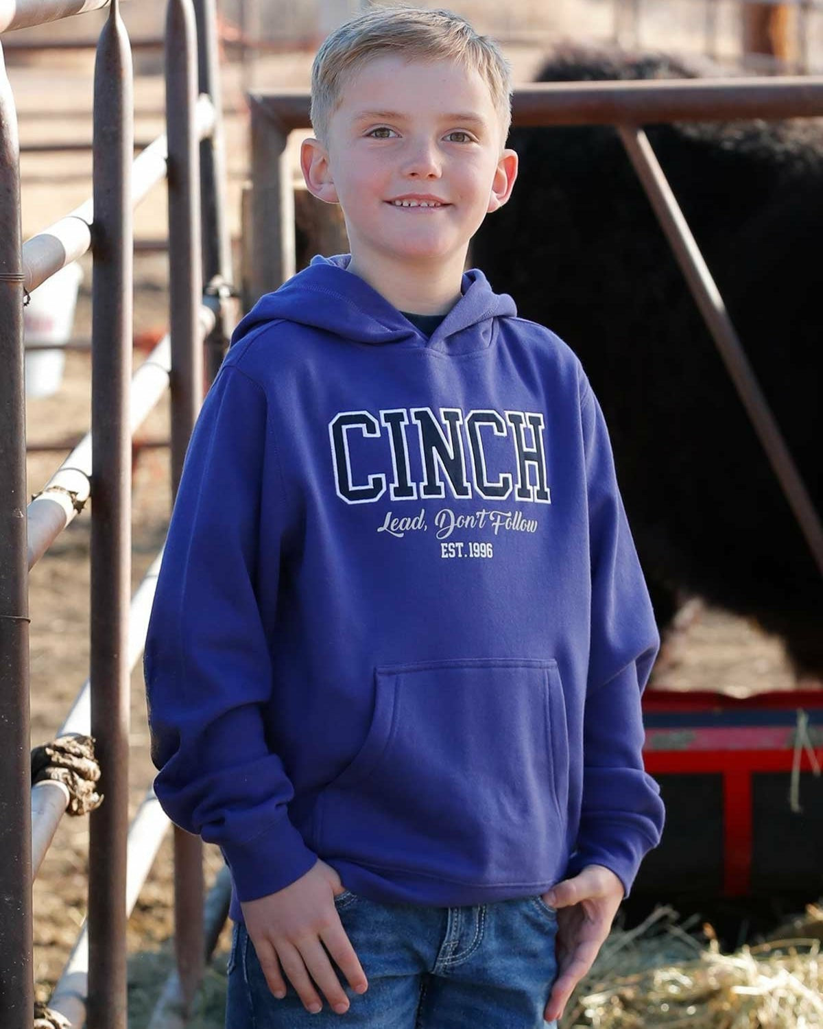 Cinch Boy's Lead Don't Follow Hoodie - Purple **Final Sale**