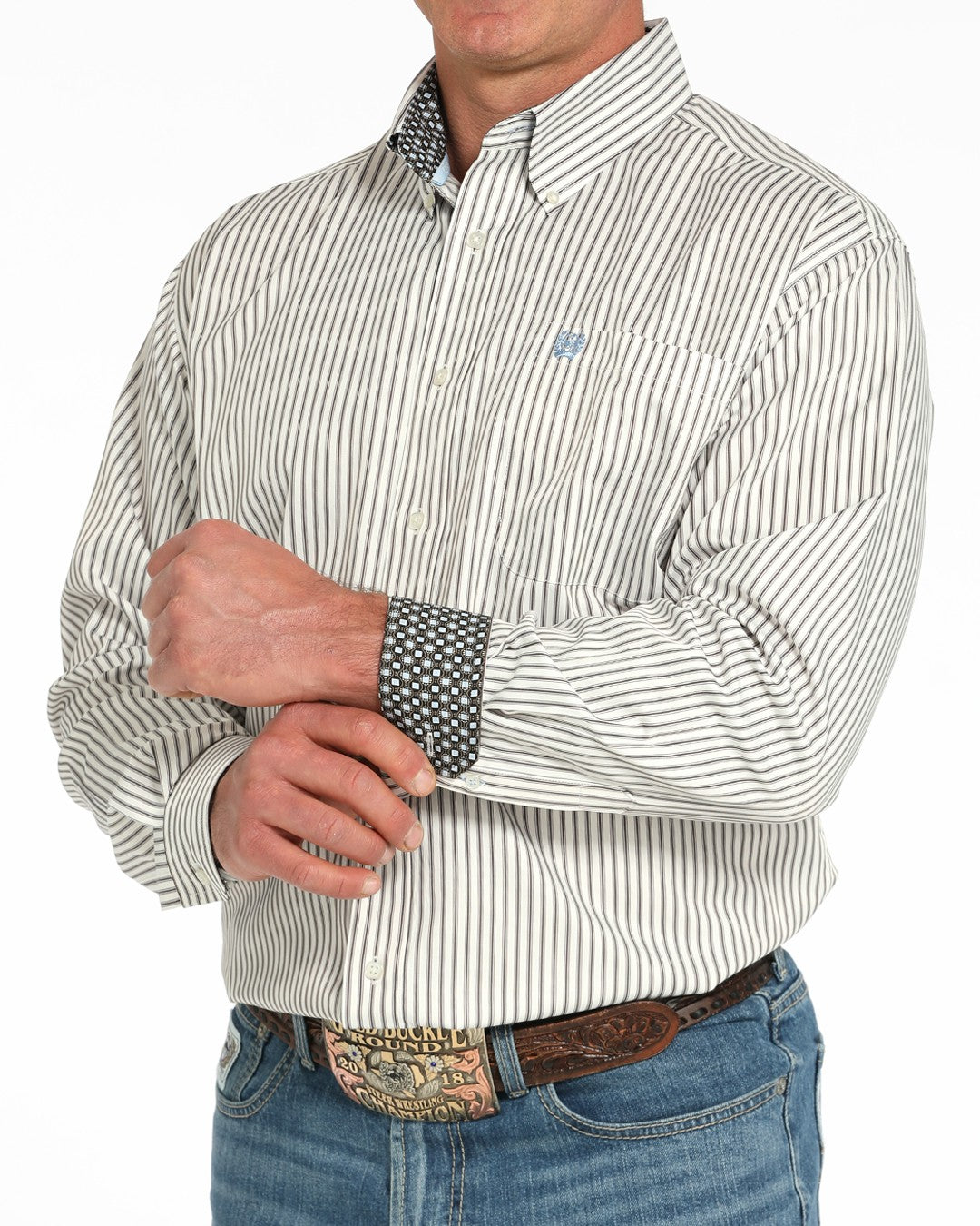 Cinch Men’s TENCEL™ Classic Fit Button-Down Western Shirt