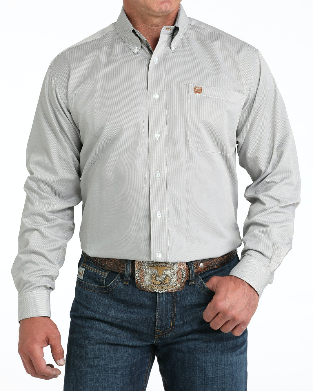 Cinch Men’s TENCEL™ Classic Fit Button-Down Western Shirt
