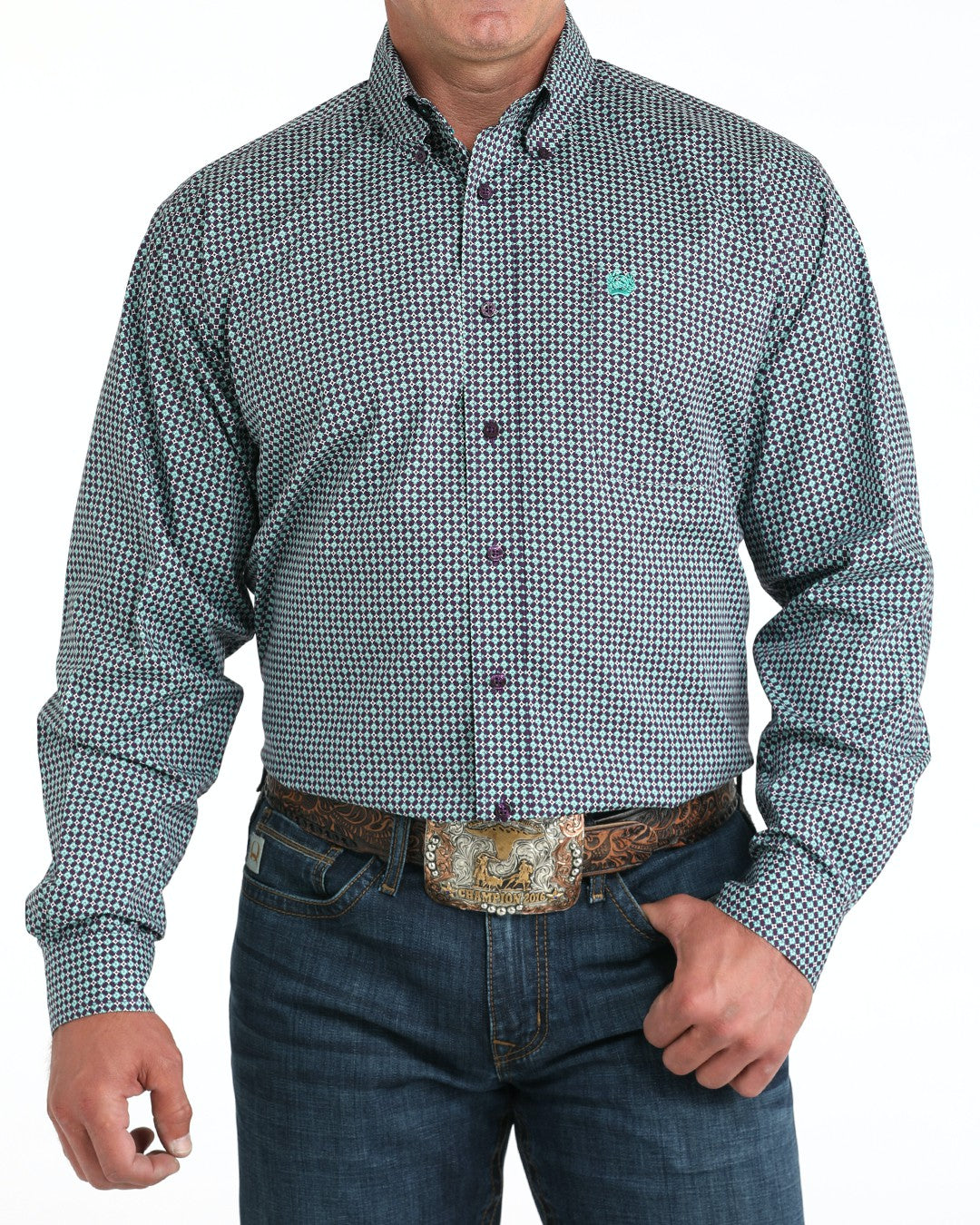 Cinch Stretch Classic Fit Button-Down Western Shirt