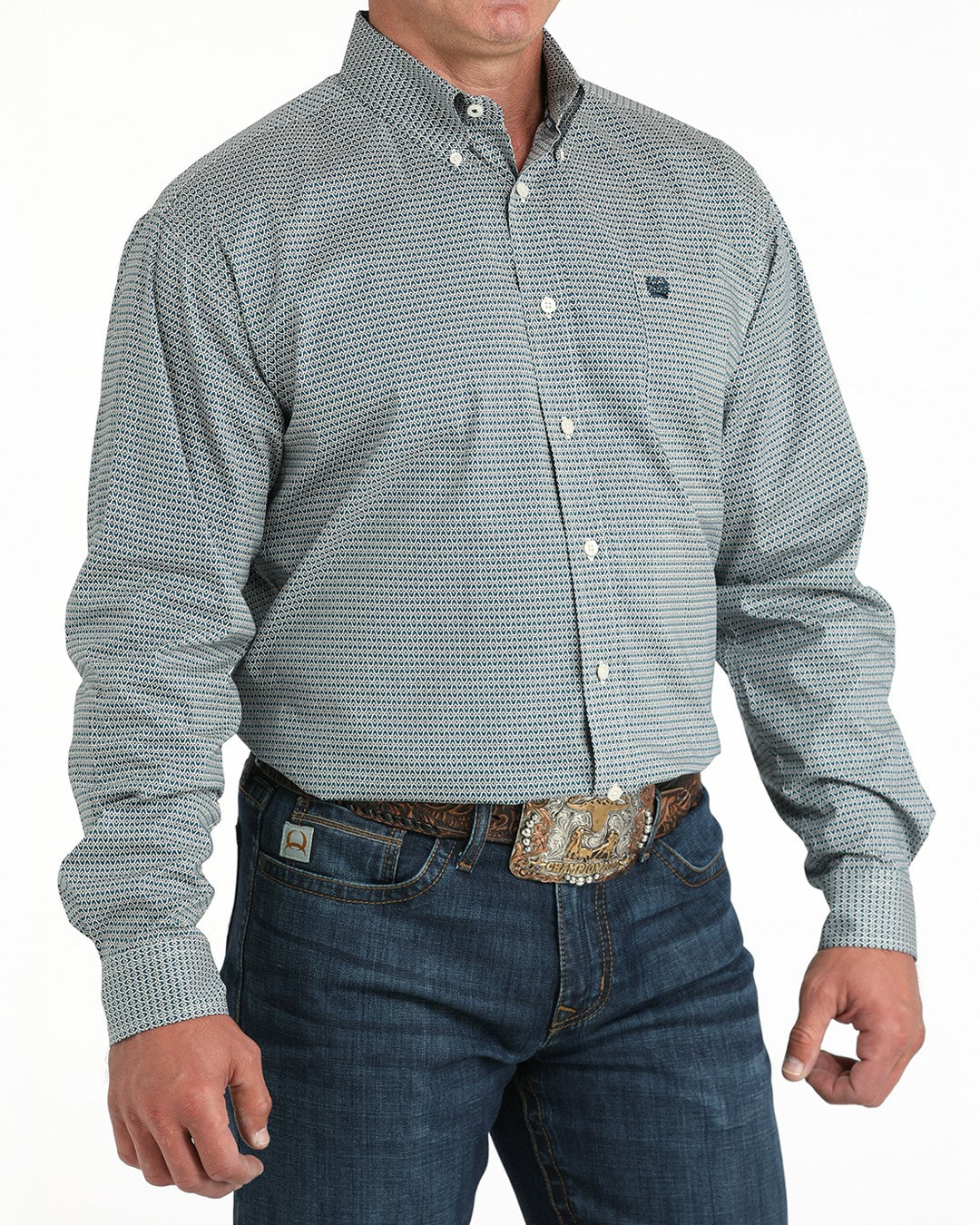 Cinch Stretch Classic Fit Button-Down Western Shirt