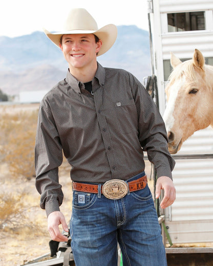 Cinch Stretch Classic Fit Button-Down Western Shirt