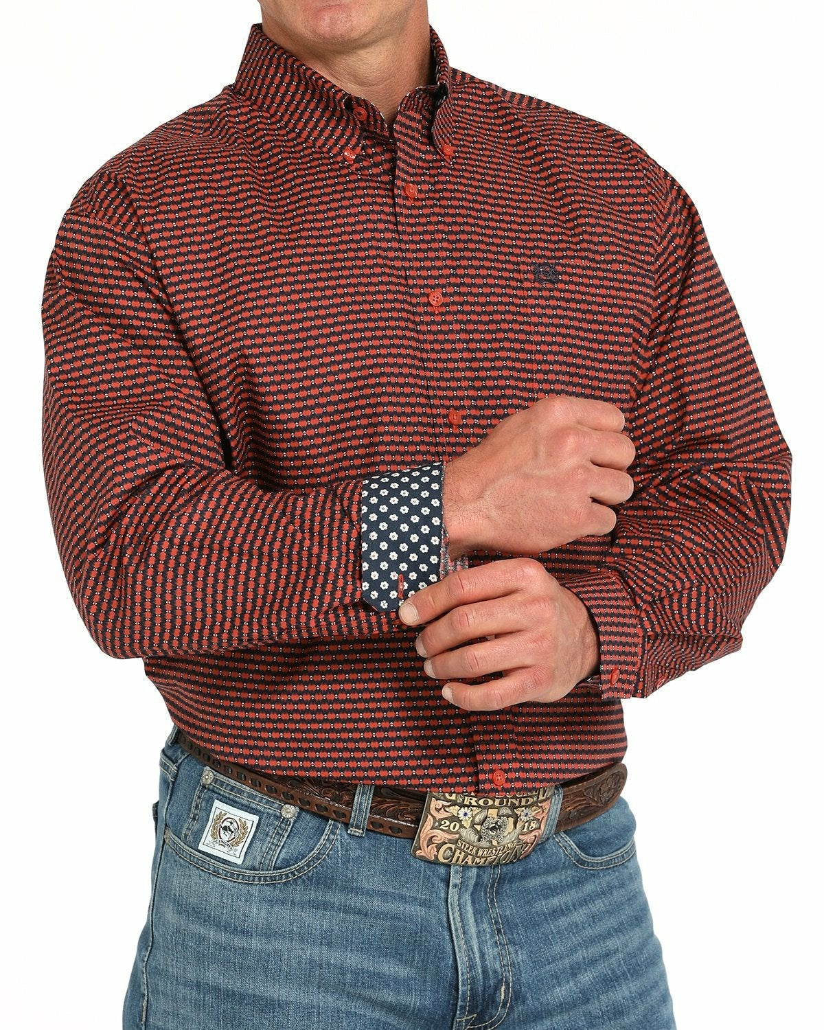Cinch Men’s Stretch Classic Fit Button-Down Western Shirt