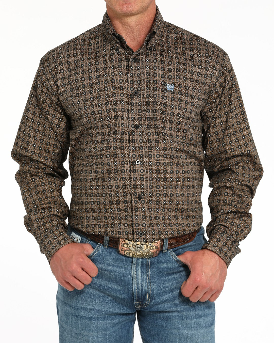Cinch Stretch Classic Fit Button-Down Western Shirt
