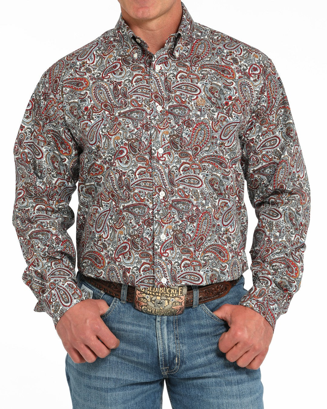 Cinch Paisley Classic Fit Button-Down Western Shirt