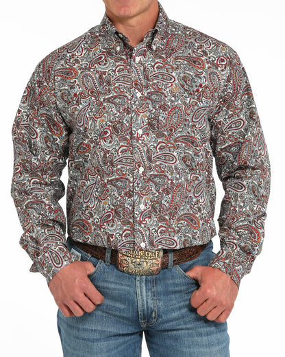 Cinch Paisley Classic Fit Button-Down Western Shirt