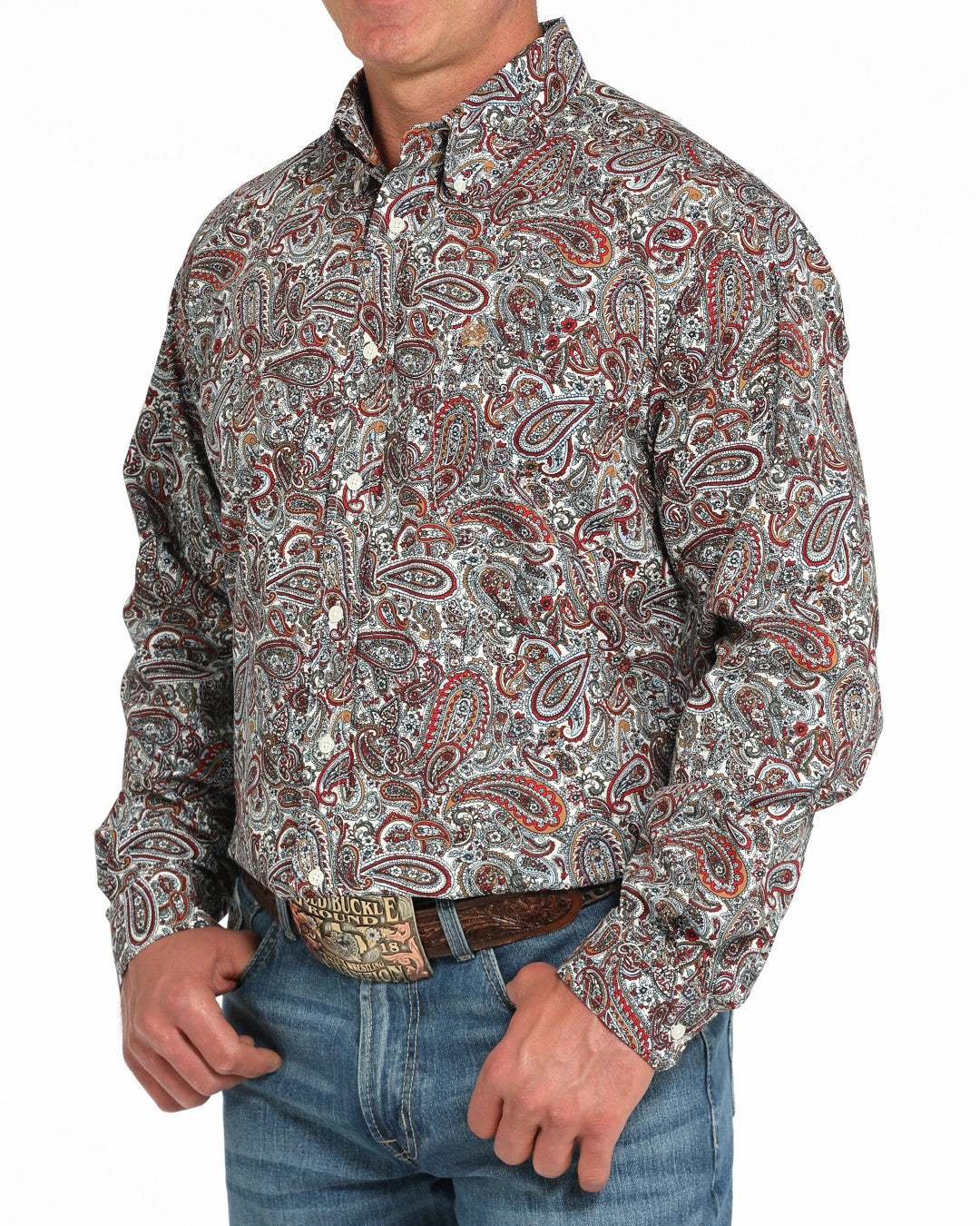 Cinch Paisley Classic Fit Button-Down Western Shirt