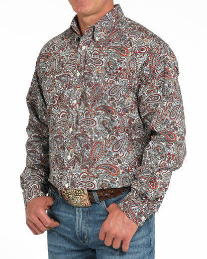 Cinch Paisley Classic Fit Button-Down Western Shirt