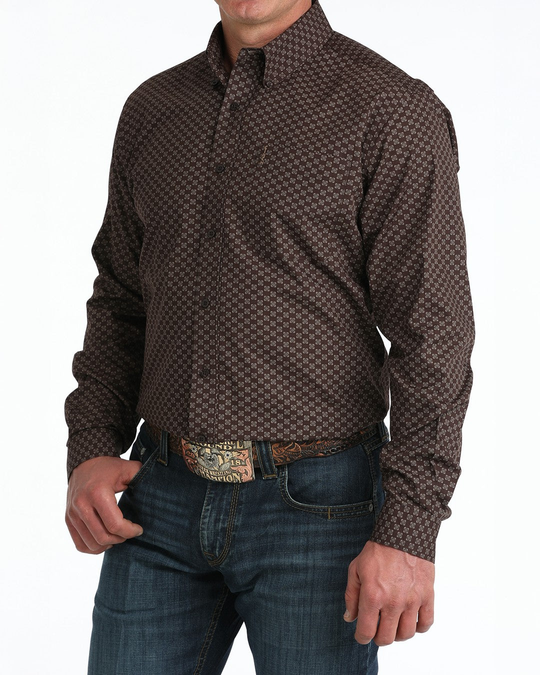 Cinch Men’s Modern Fit Button-Down Western Shirt