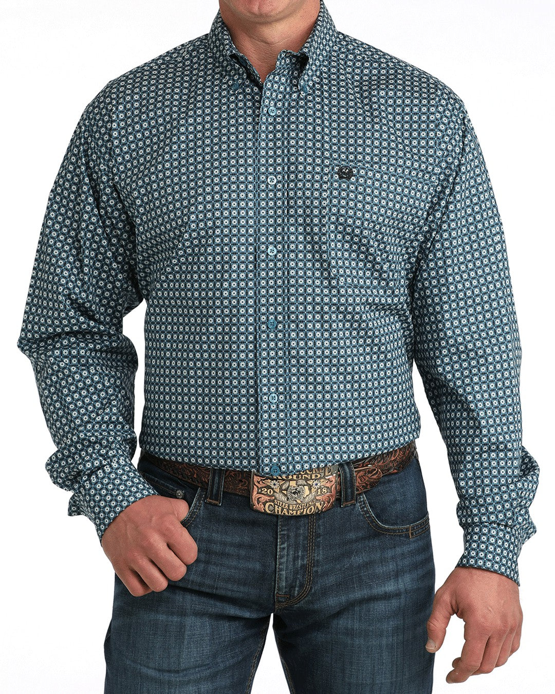 Cinch Stretch Classic Fit Button-Down Western Shirt