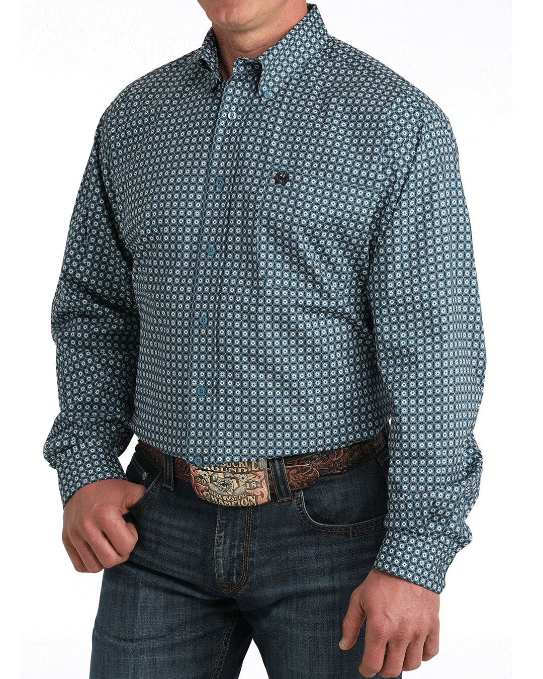 Cinch Stretch Classic Fit Button-Down Western Shirt