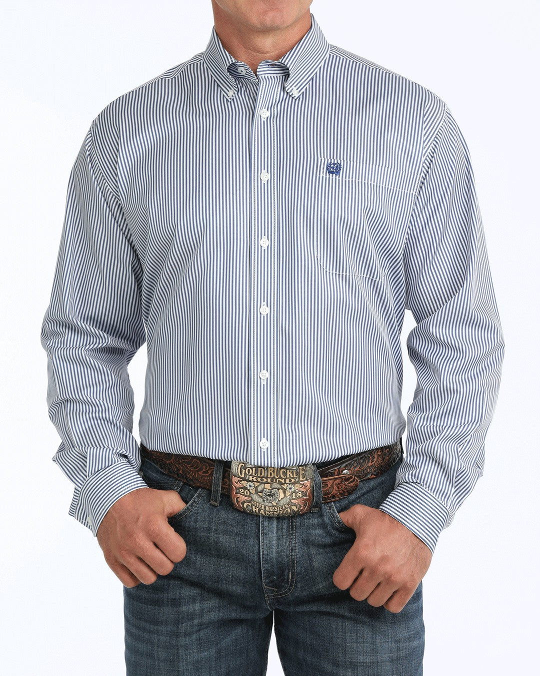 Cinch Men’s TENCEL™ Classic Fit Button-Down Western Shirt