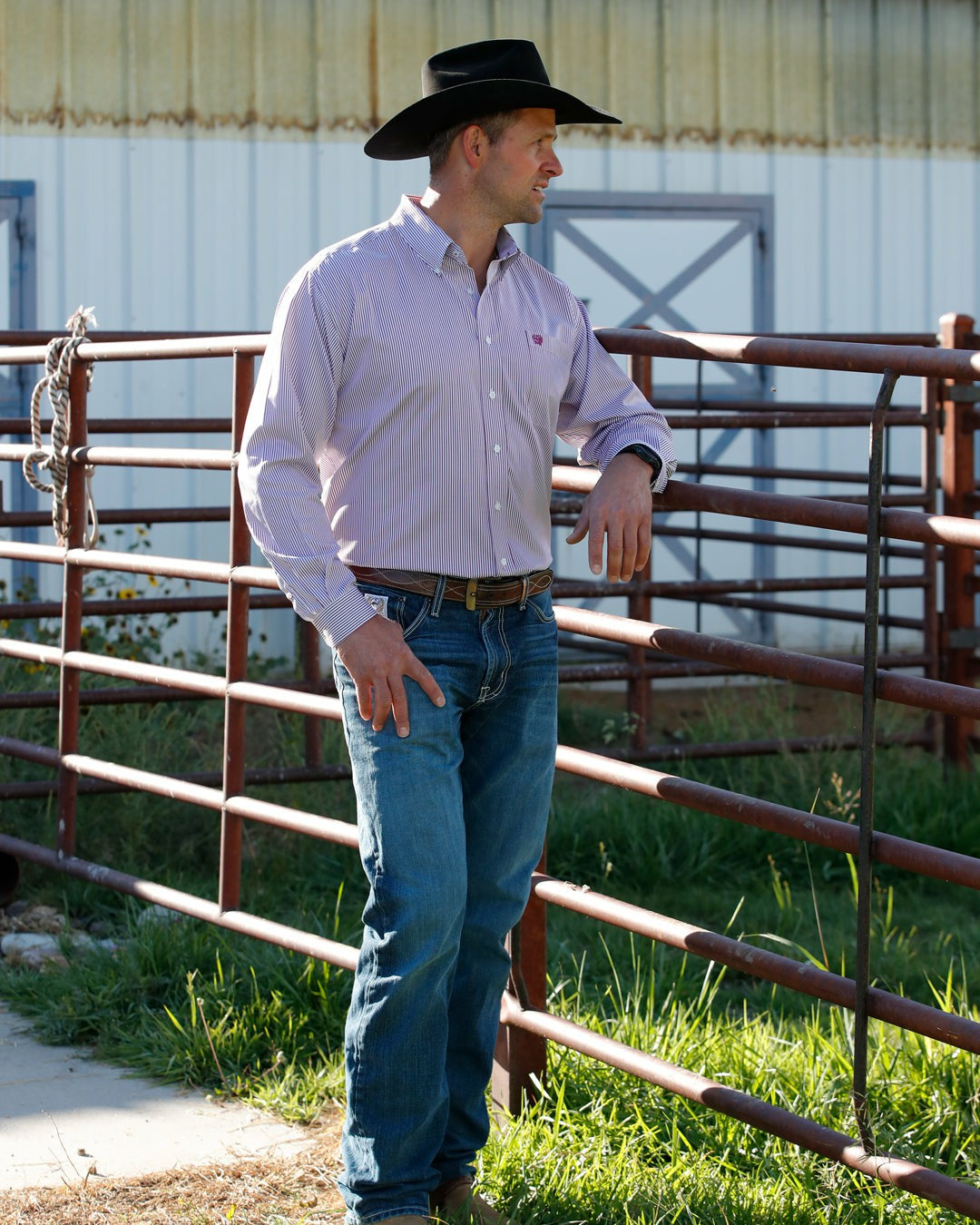 Cinch Men’s TENCEL™ Classic Fit Button-Down Western Shirt