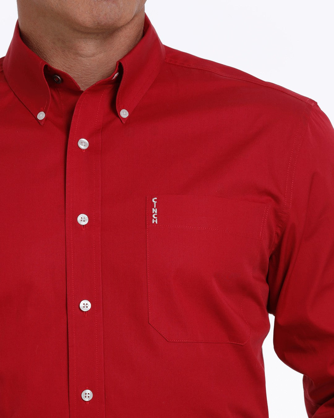 Cinch Solid Modern Fit Button-Down Western Shirt