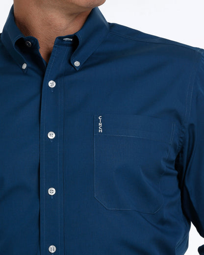 Cinch Solid Modern Fit Button-Down Western Shirt