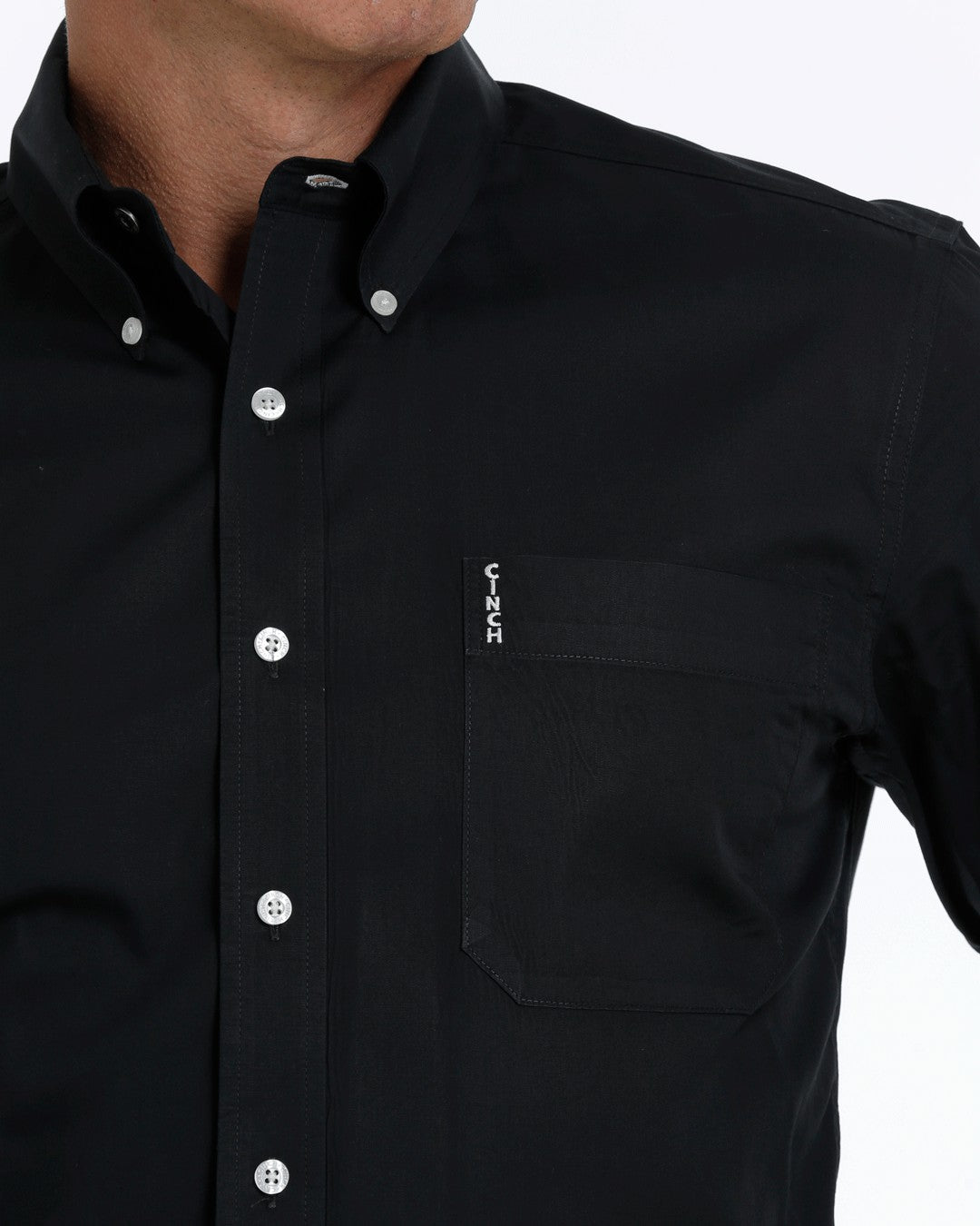 Cinch Solid Modern Fit Button-Down Western Shirt