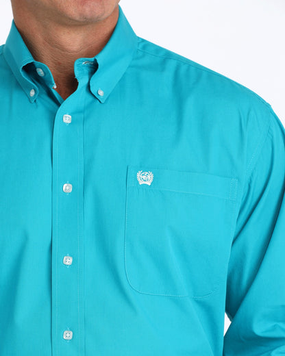 Cinch Solid Classic Fit Button-Down Western Shirt