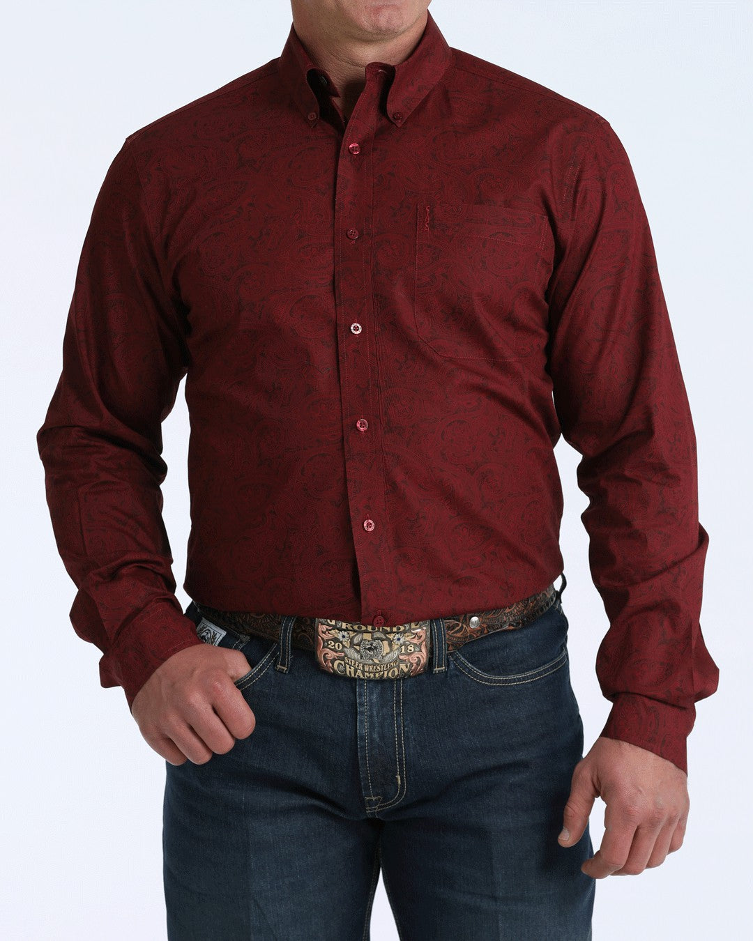 Cinch Men’s Modern Fit Button-Down Western Shirt