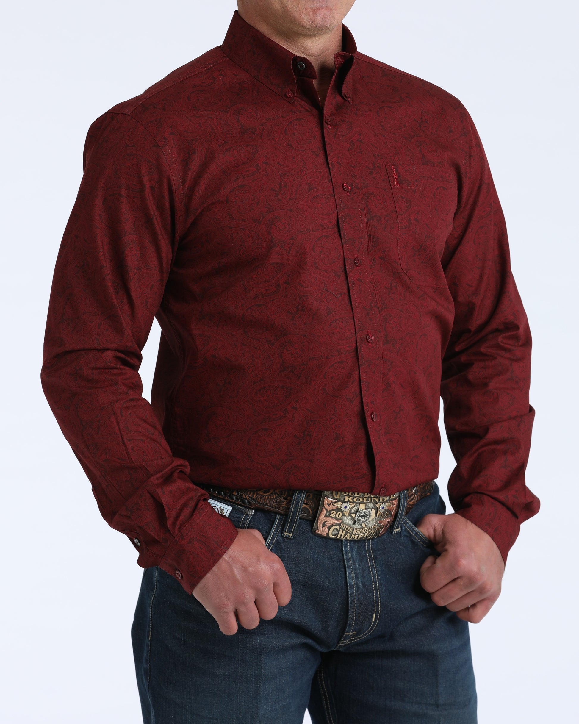 Cinch Men’s Modern Fit Button-Down Western Shirt