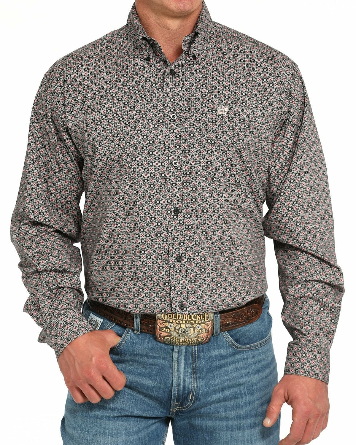 Cinch Stretch Classic Fit Button-Down Western Shirt