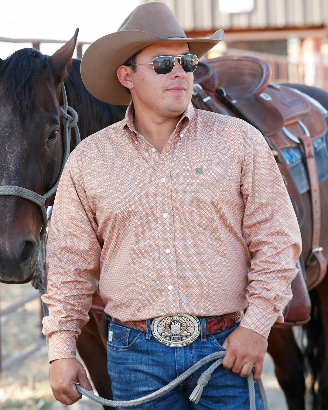 Cinch Stretch Classic Fit Button-Down Western Shirt