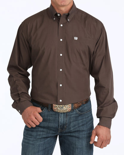 Cinch Solid Classic Fit Button-Down Western Shirt