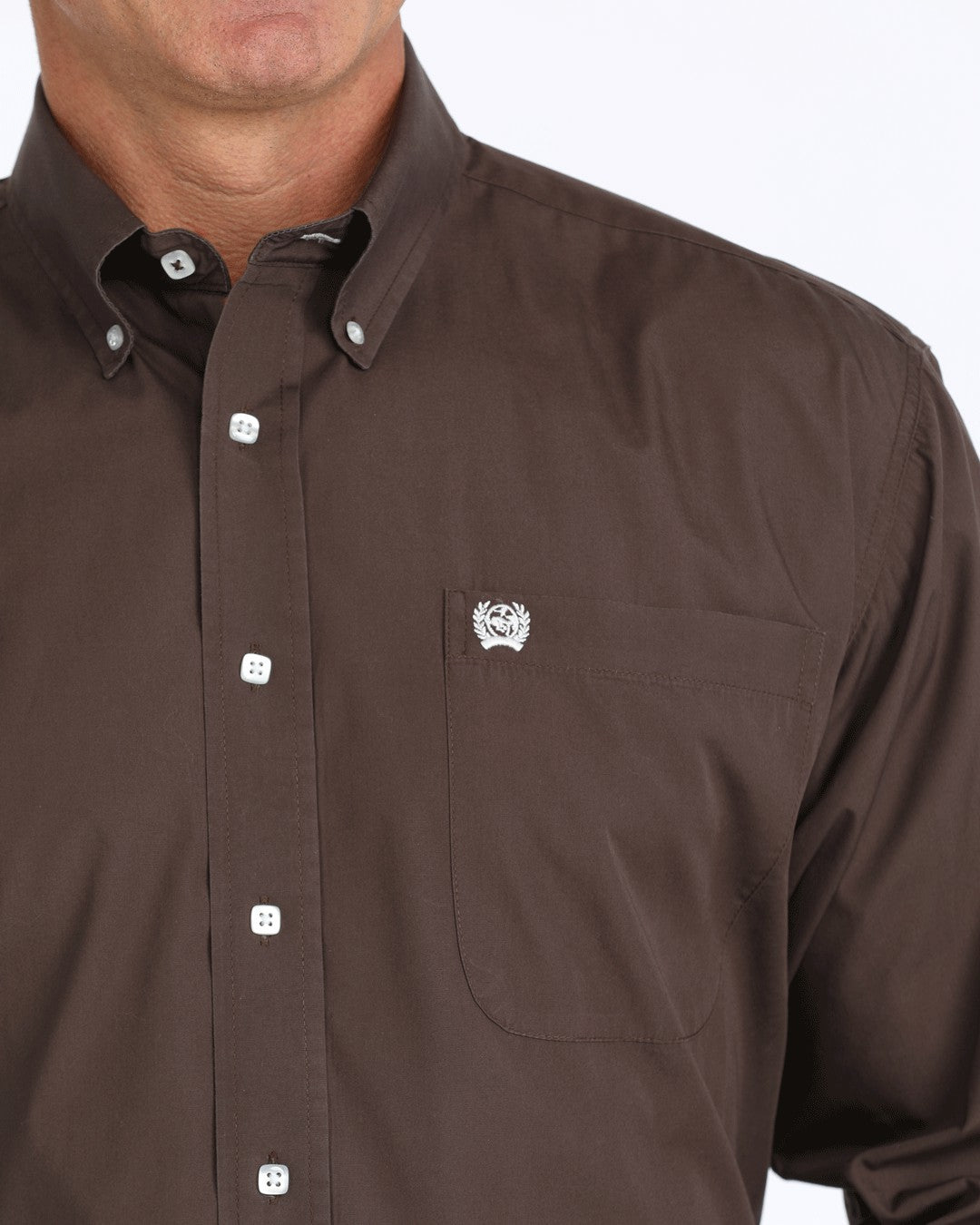 Cinch Solid Classic Fit Button-Down Western Shirt