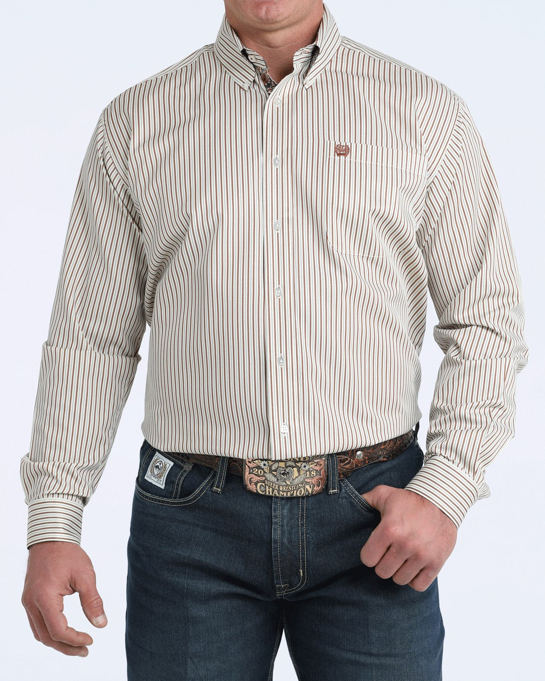 Cinch Men’s TENCEL™ Classic Fit Button-Down Western Shirt