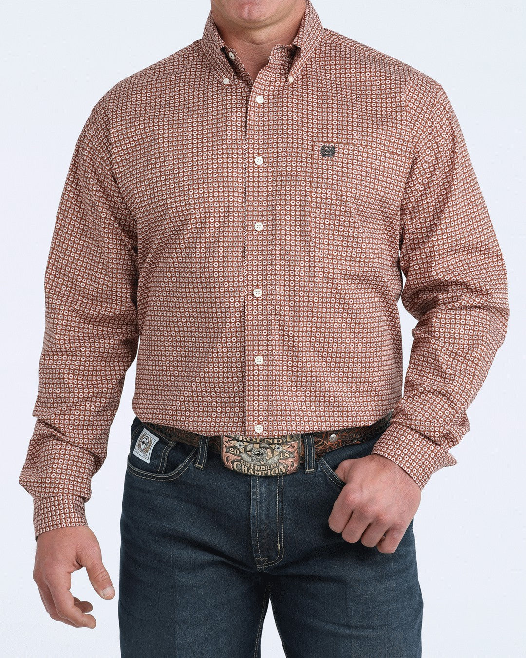 Cinch Stretch Classic Fit Button-Down Western Shirt