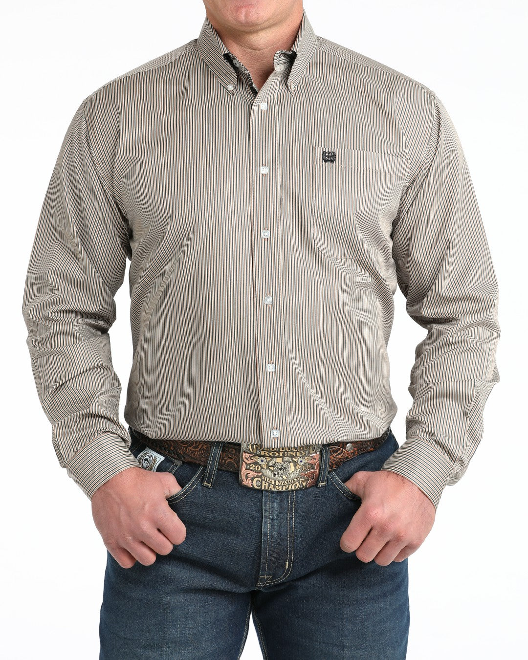 Cinch Men’s TENCEL™ Classic Fit Button-Down Western Shirt