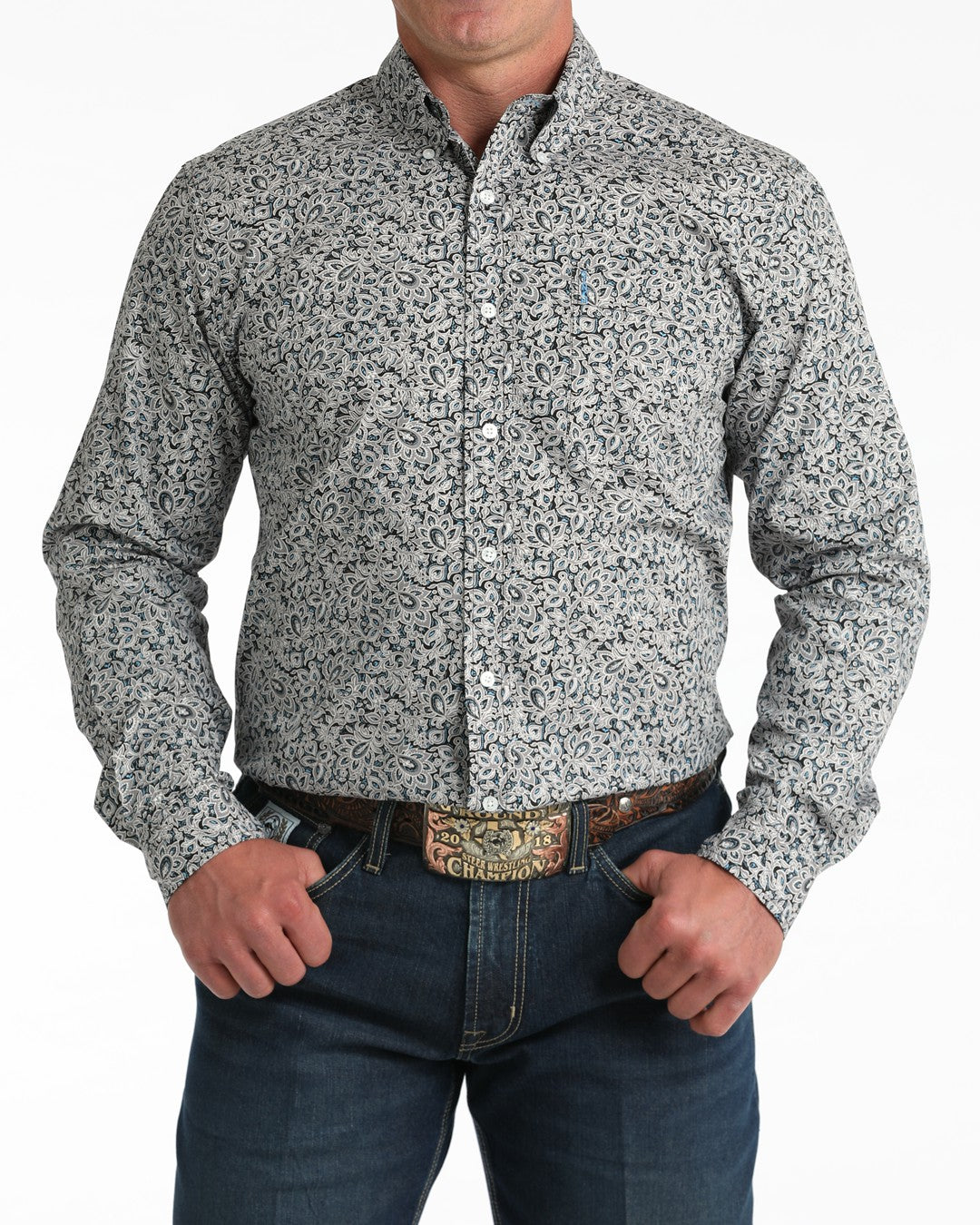 Cinch Men’s Modern Fit Button-Down Western Shirt