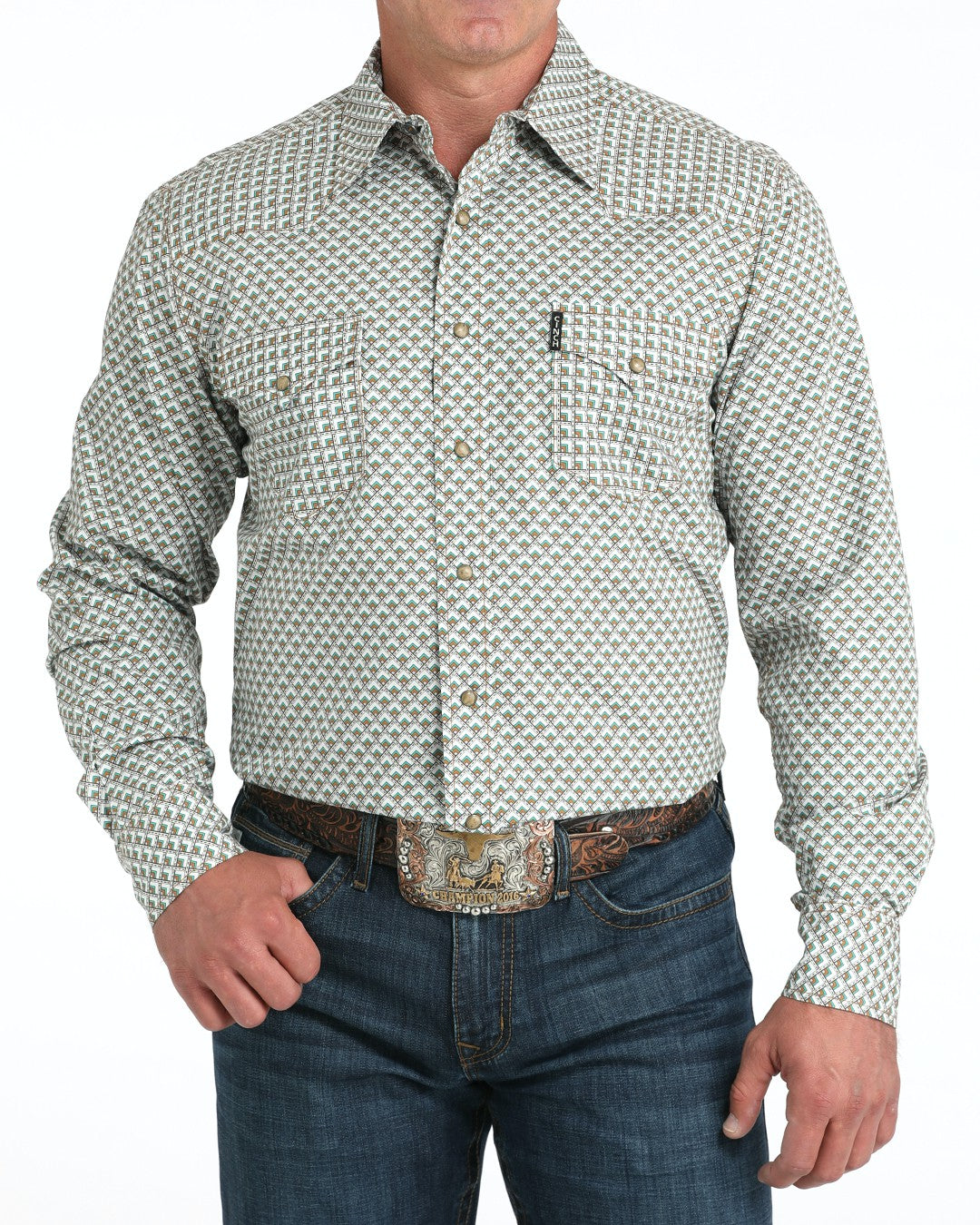Cinch Men’s Modern Fit Snap Front Western Shirt