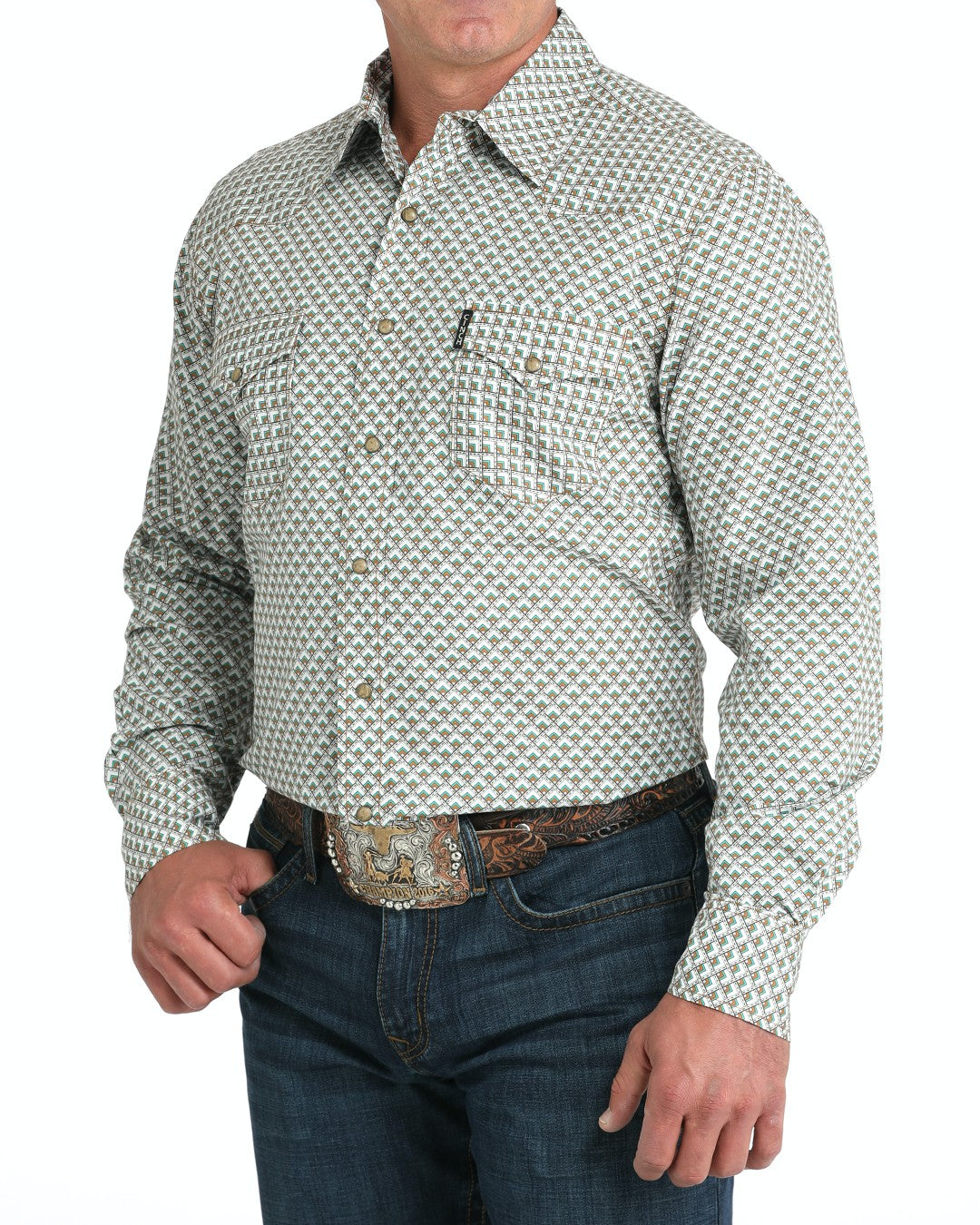 Cinch Men’s Modern Fit Snap Front Western Shirt