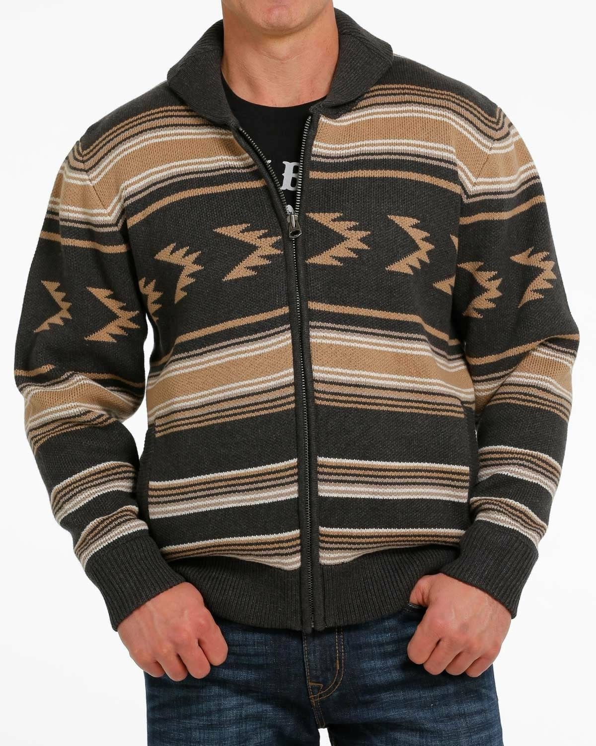Cinch Full Zip Sweater
