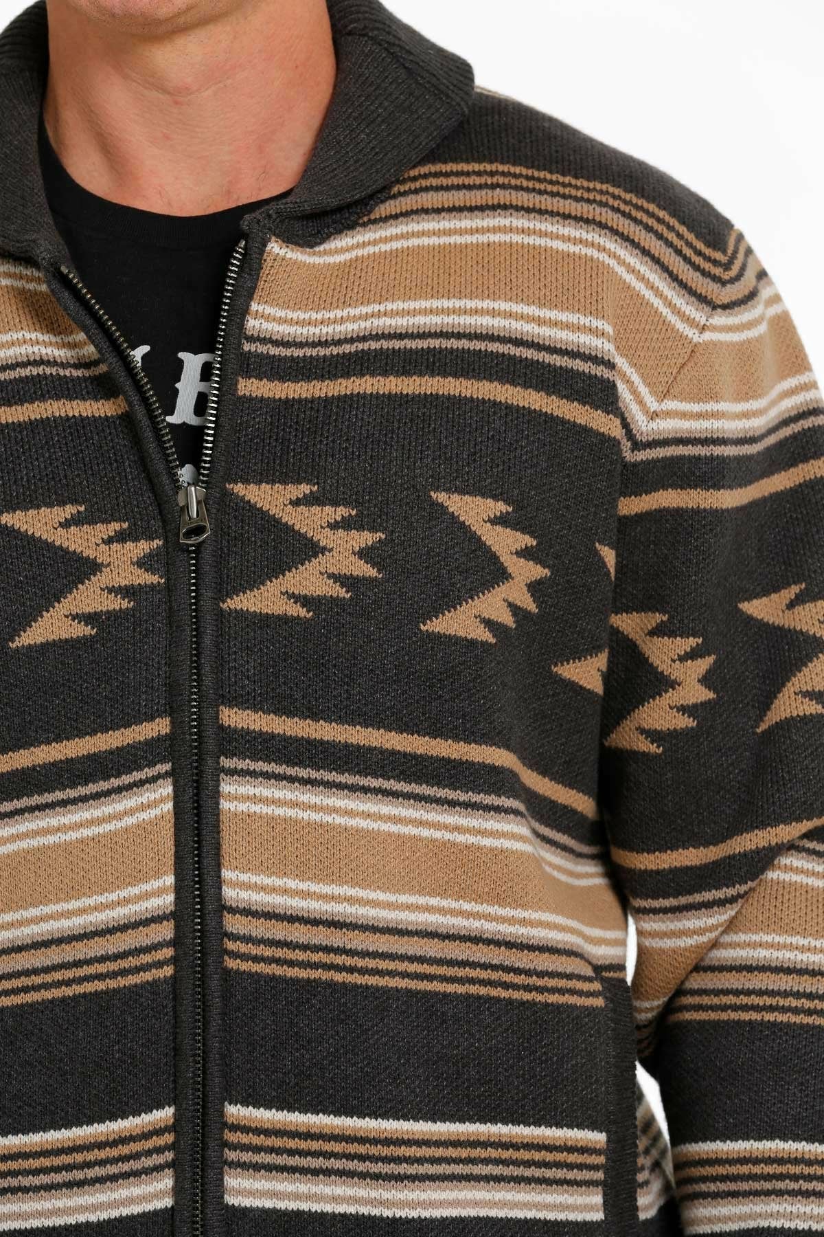 Cinch Full Zip Sweater