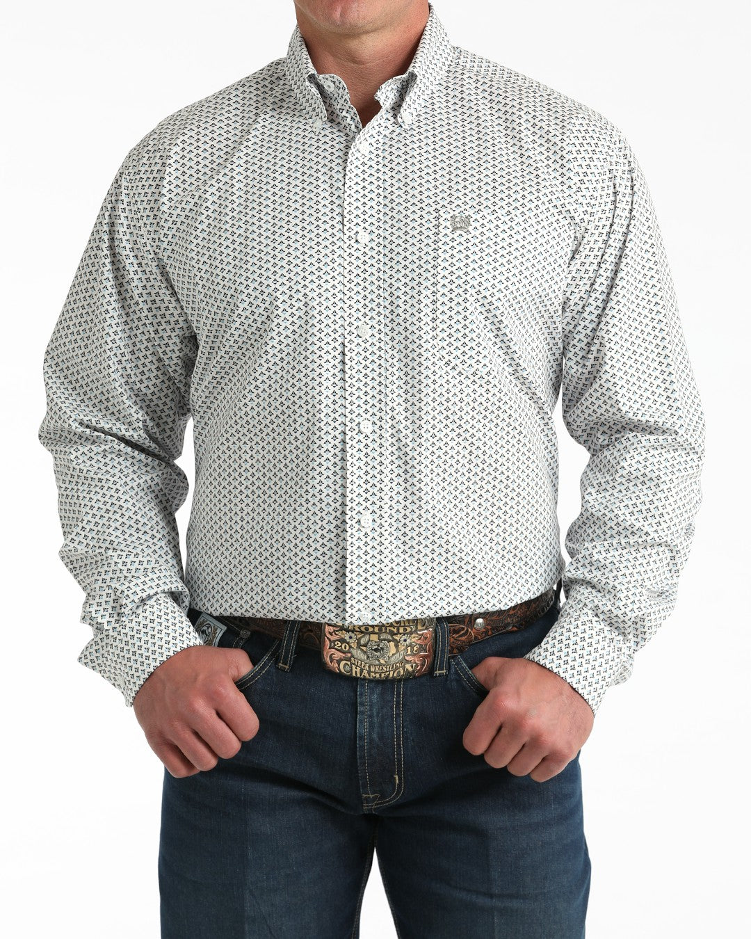 Cinch Stretch Classic Fit Button-Down Western Shirt
