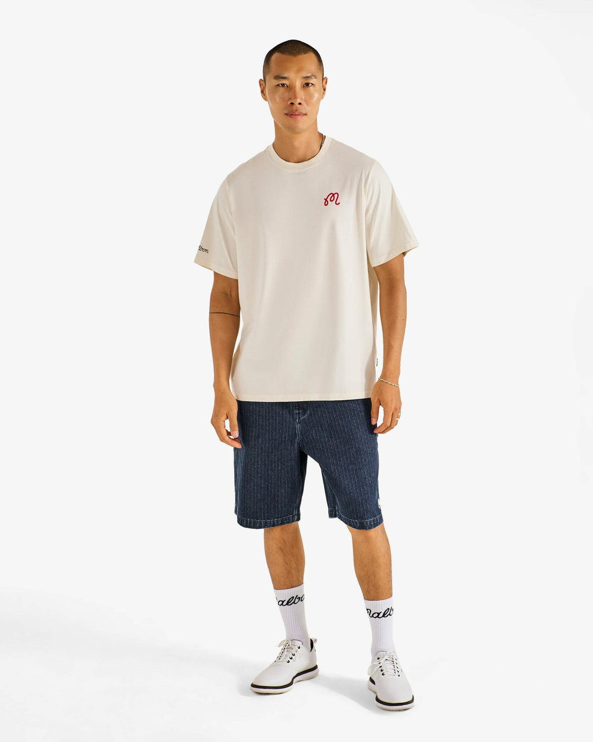 Bermuda Benchmark Tee - Ivory Malbon Men